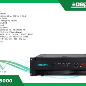 DSPPA MP3000 - Bộ khuếch đại 1000W